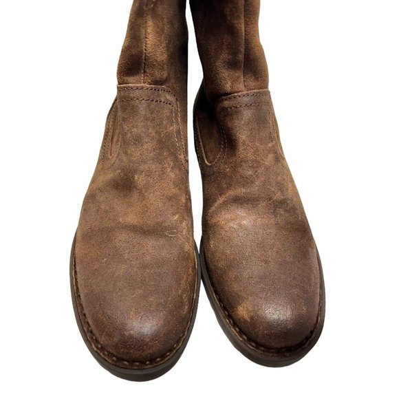 Born Borman Tall Boot With Animal Print Lining Back Zipper Size 6 - Picture 7 of 9